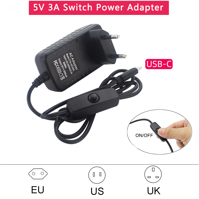 Alimentatore 5V 3A con Interru - Banana Pi Bpi-M5 recensione e prezzo